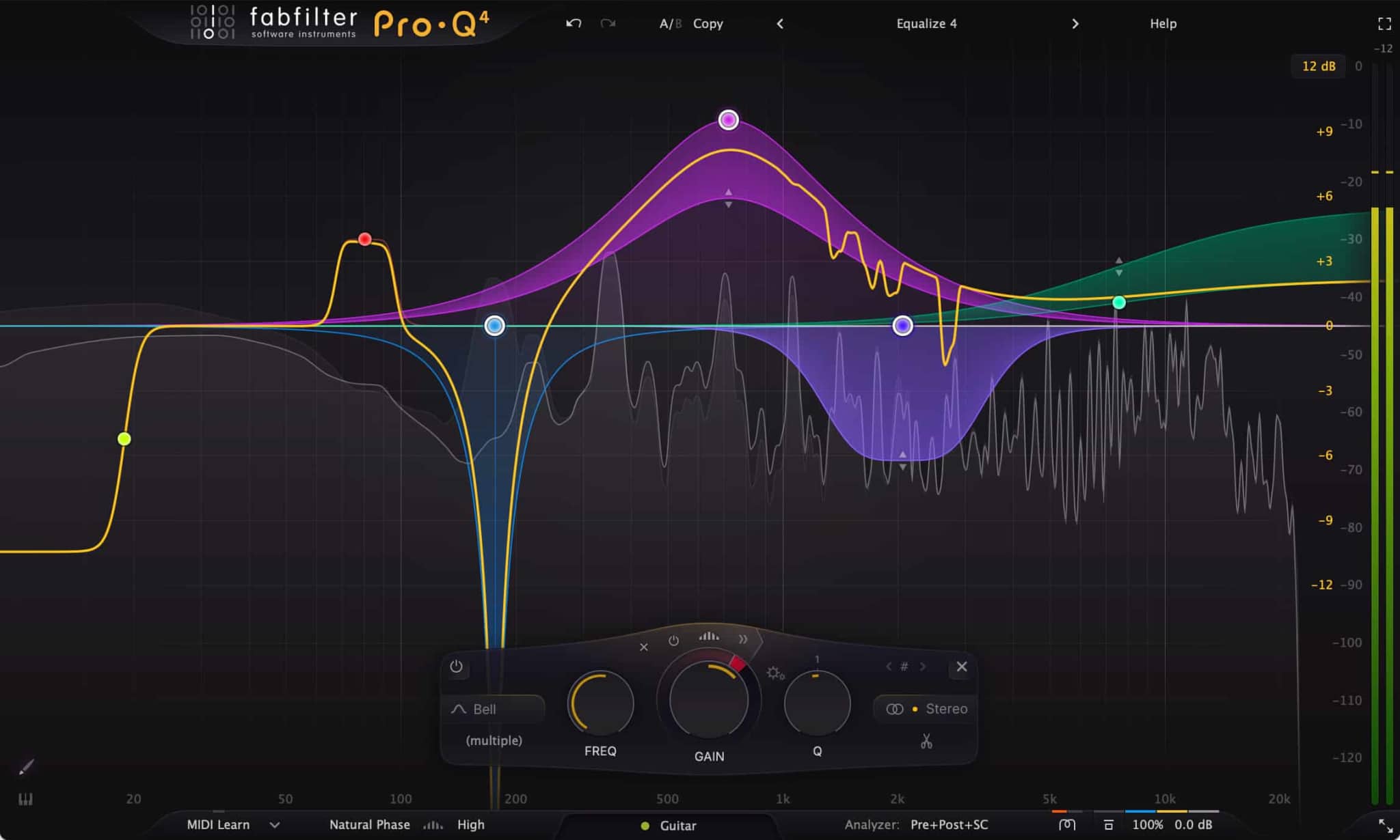 FabFilter Pro Q4 - Illustrated PDF Manual in English, Italian, French and Spanish